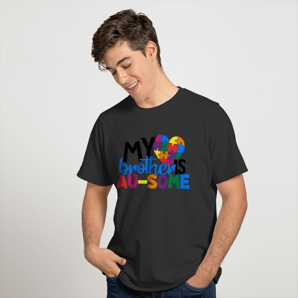 My Brother Is AuSome Autism Awareness T-shirt