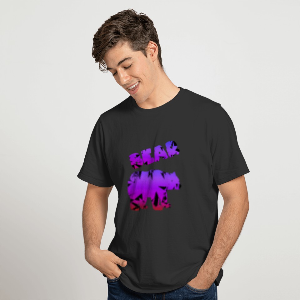 Bear Neon Brow Grizzly Bear T-shirt