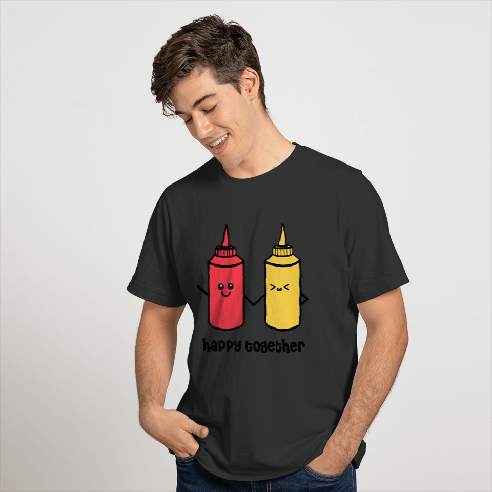 Kepchup and mustard Happy together T-shirt