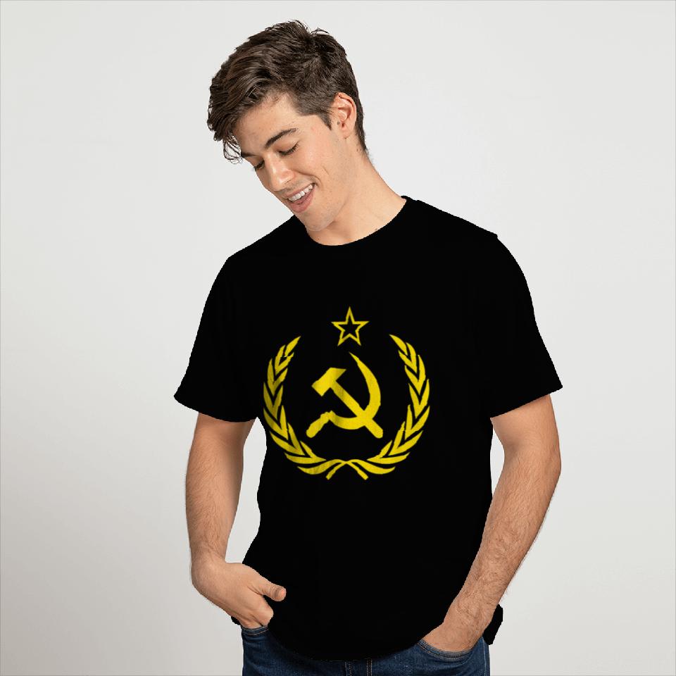 Hammer and Sickle Star CCCP Soviet Union Red T Shirts
