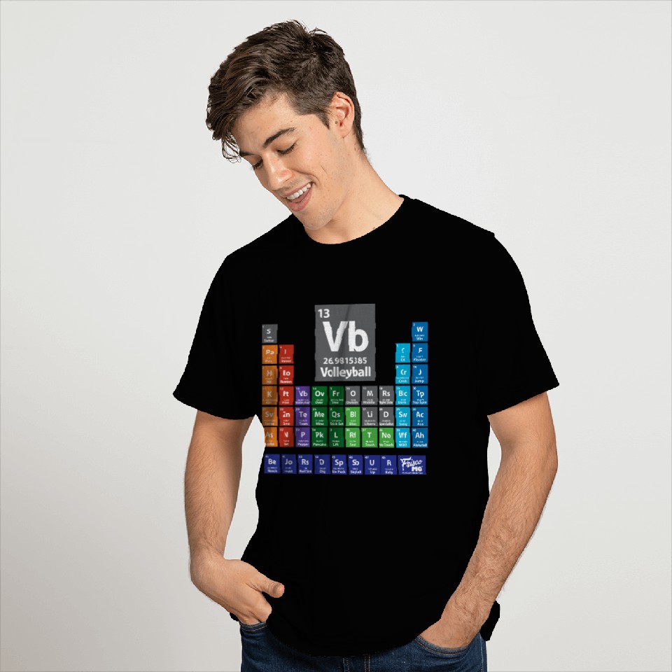 Periodic Table Of Volleyball Gift T Shirts
