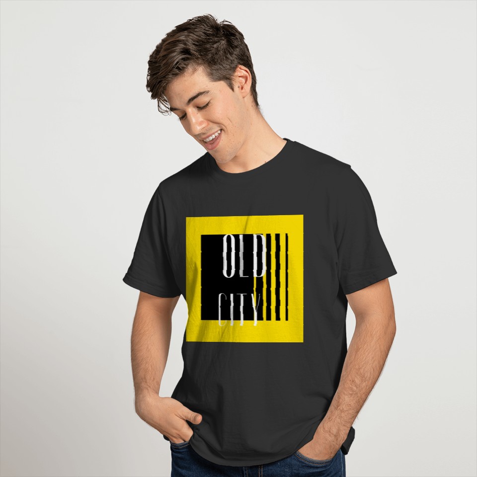Old city text design t-shirts T-shirt