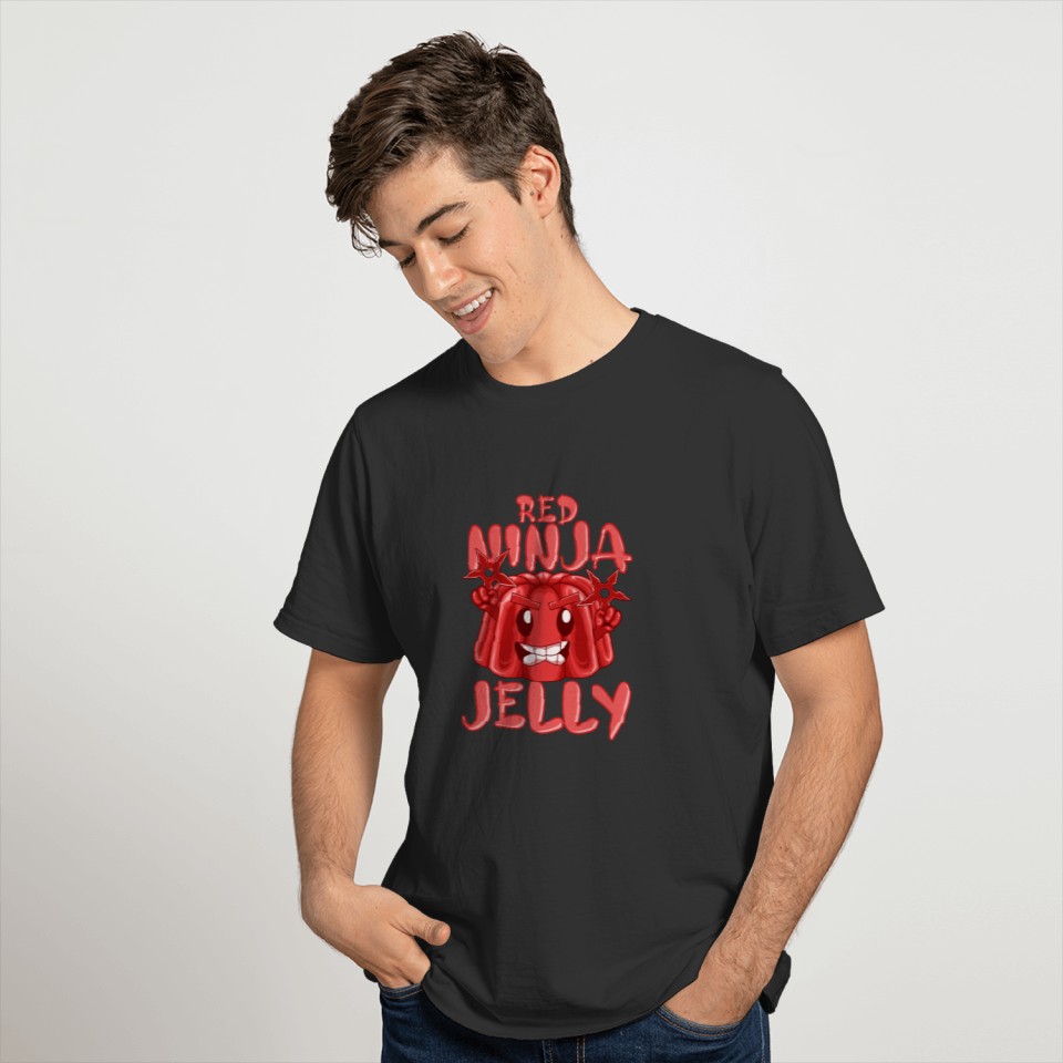 Cute but dangerous looking Red Ninja jelly Gamer T-shirt