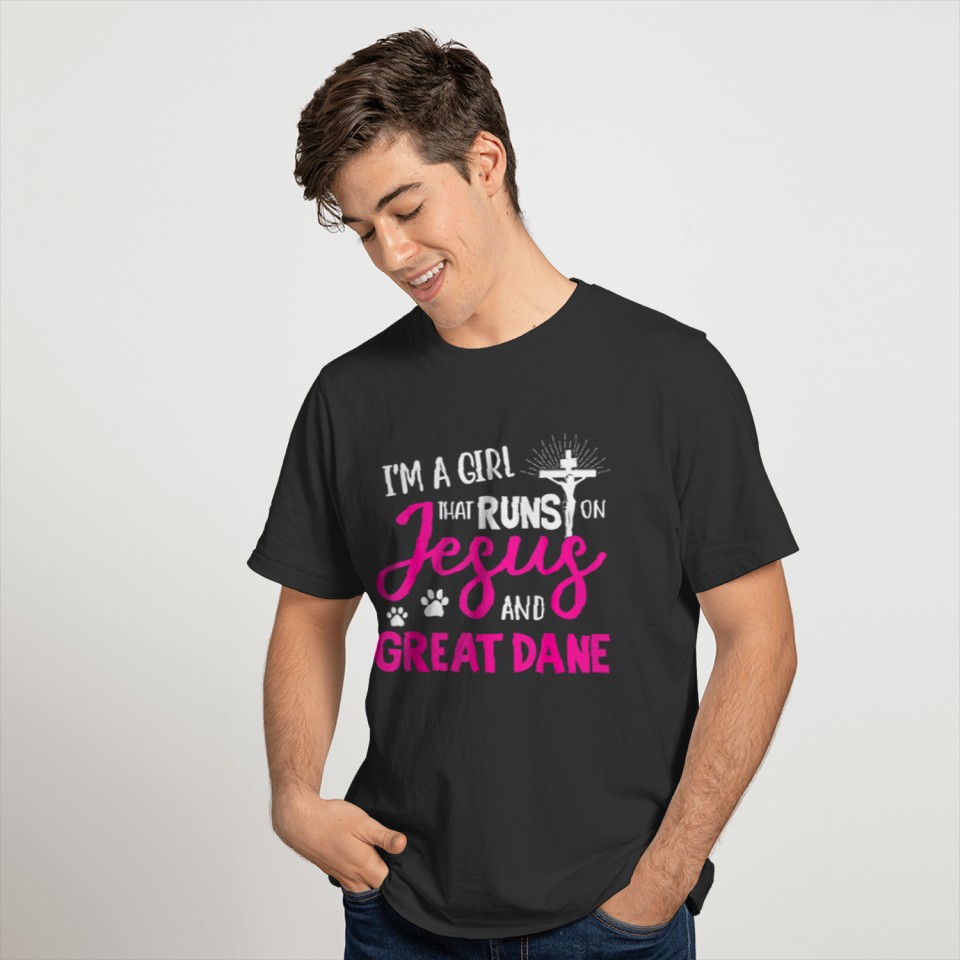 Cute Im A Girl That Runs On Jesus And Great T Shirts