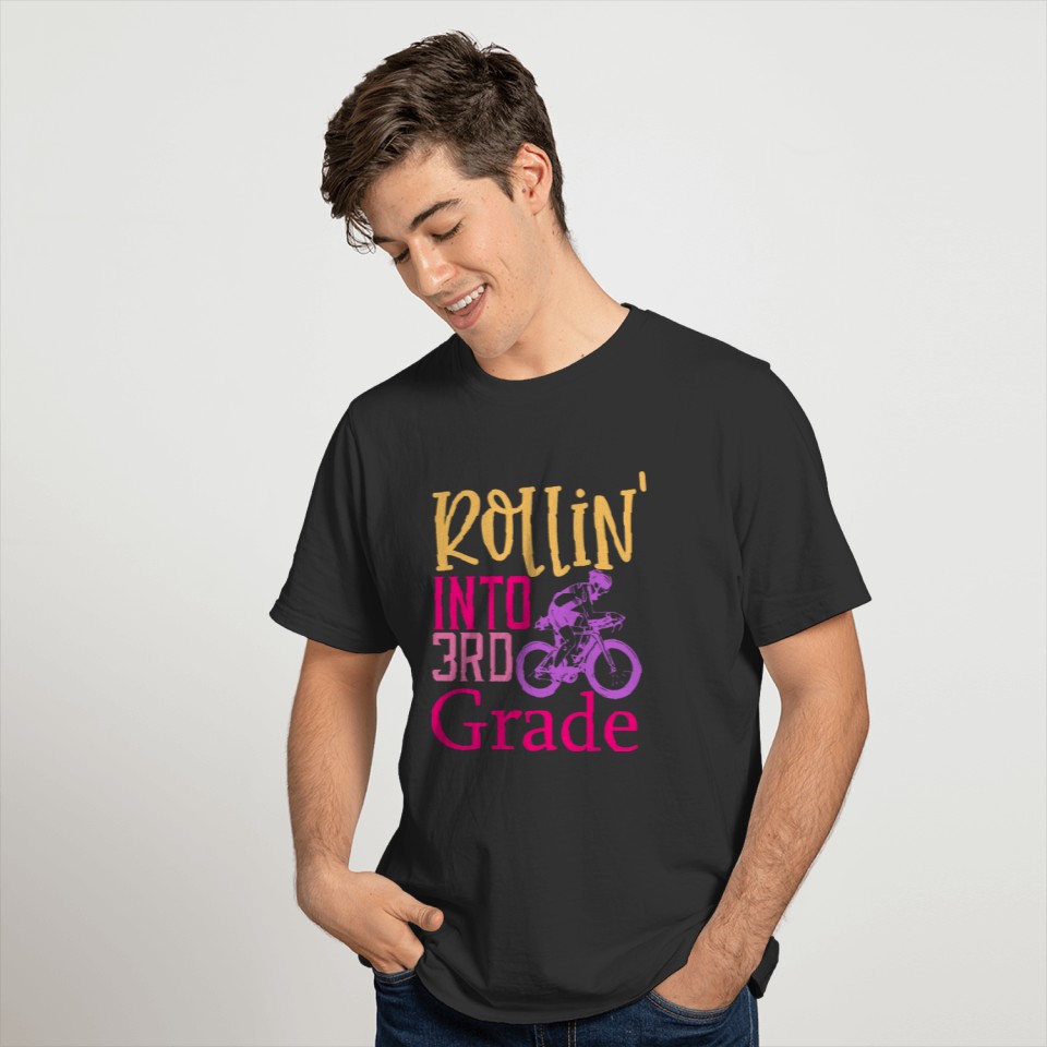 Rolling Into 3rd Grade T-shirt