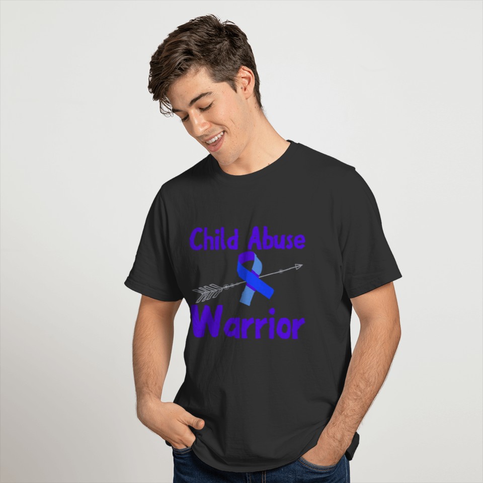 April Child Abuse Awareness Blue Ribbon Prevention T-shirt