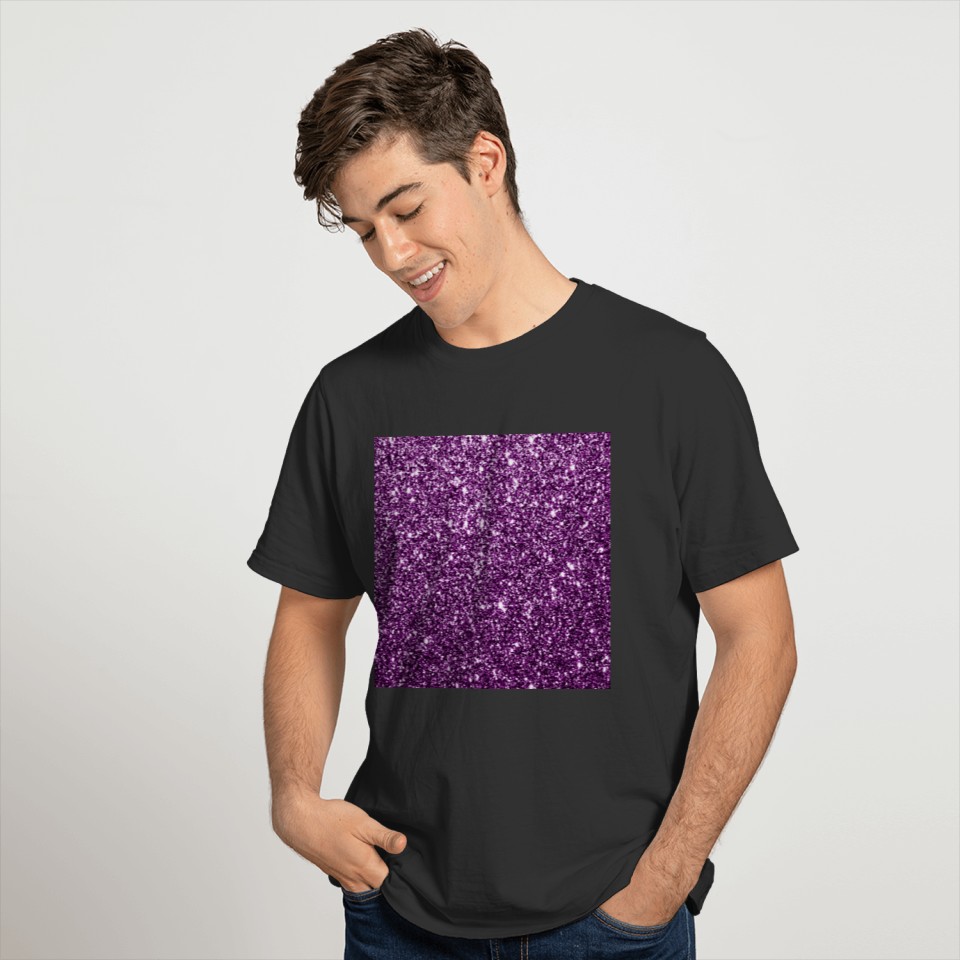 Purple Sparkle Face Mask T Shirts