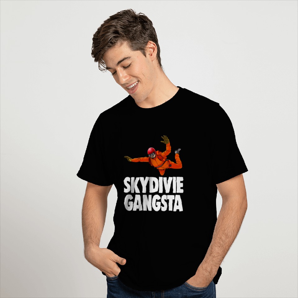 Skydivie Gangsta orange T Shirts