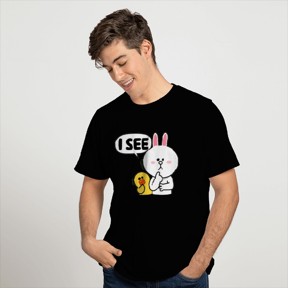 rabbit duck see cartoon advise funny gift idea T Shirts