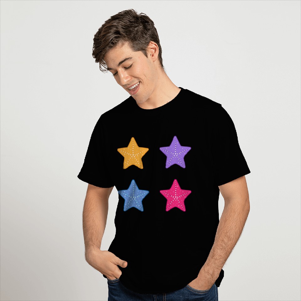 Cute Aesthetic Starfish Pack- Set of 4 T Shirts