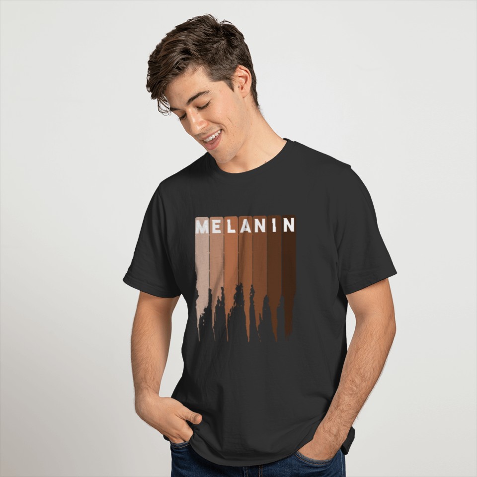 Cool Melanin Men Women Funny Dripping Proud A 0671 T-shirt