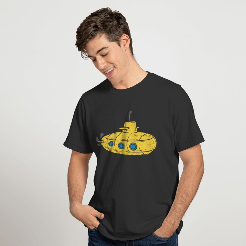 Us Navy Yellow Cartoon Submarine Cute Submariner B T Shirts