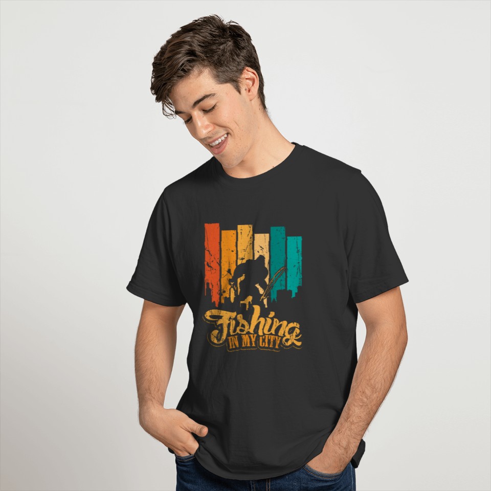 Urban City Fishing Lifestyle T-shirt