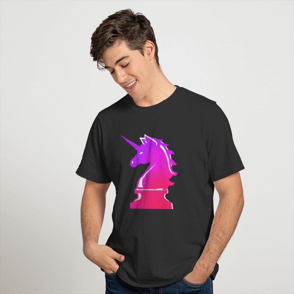 rainbow gay pride chess LGBTQ unicorn T-shirt