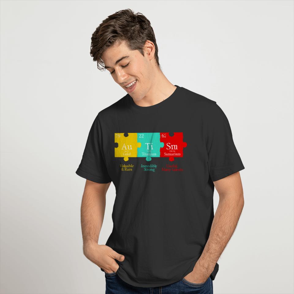 Autism Awareness Chemical Elements T-shirt