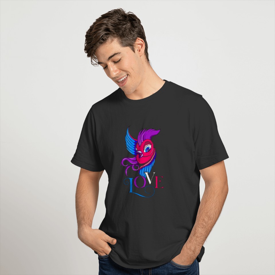 Bisexual Bird, Bi Pride LGBTQ Love T-shirt