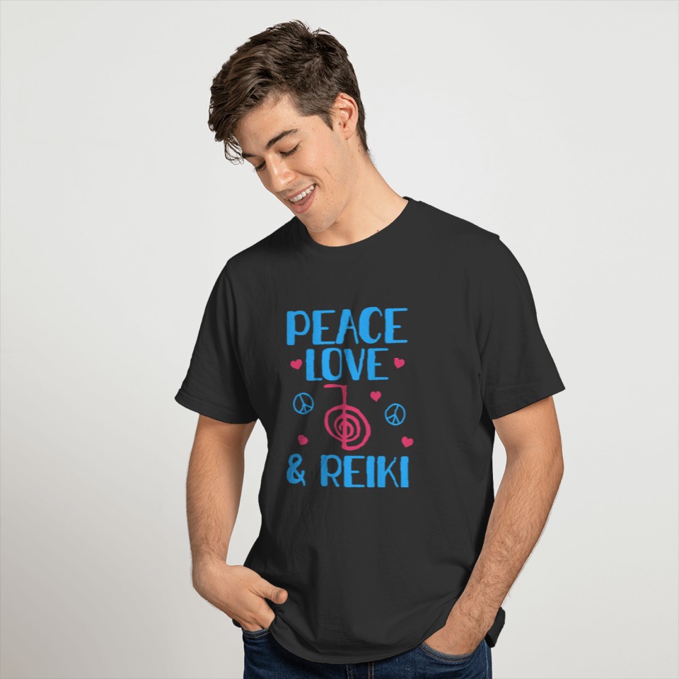 Peace Love And Reiki | Reiki Meister Gifts T-shirt