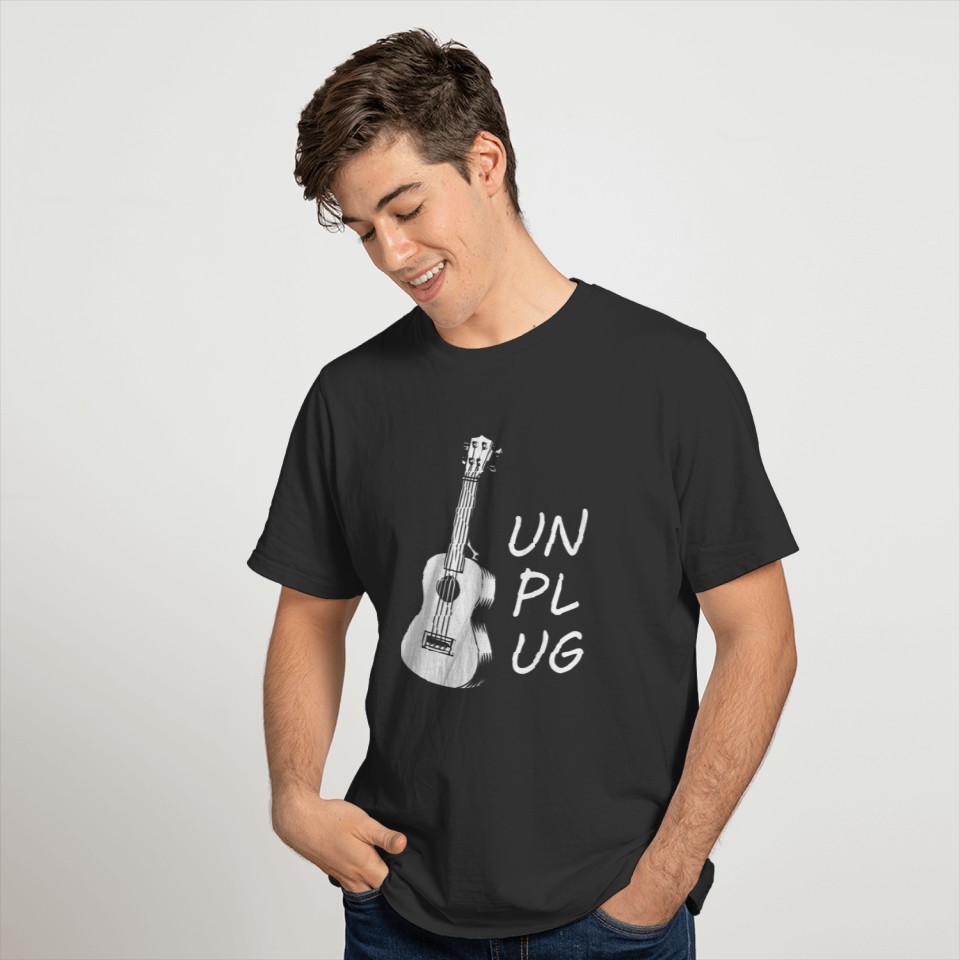 Acoustic Guitar Musician Unplug Enjoy Guitar Playe T-shirt