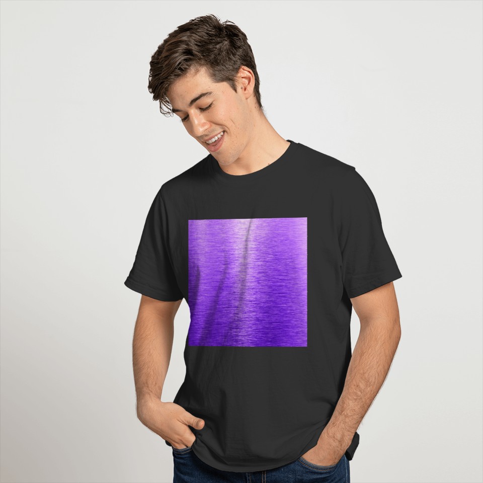 Purple Brushed Metal Stainless Steel Texture T Shirts