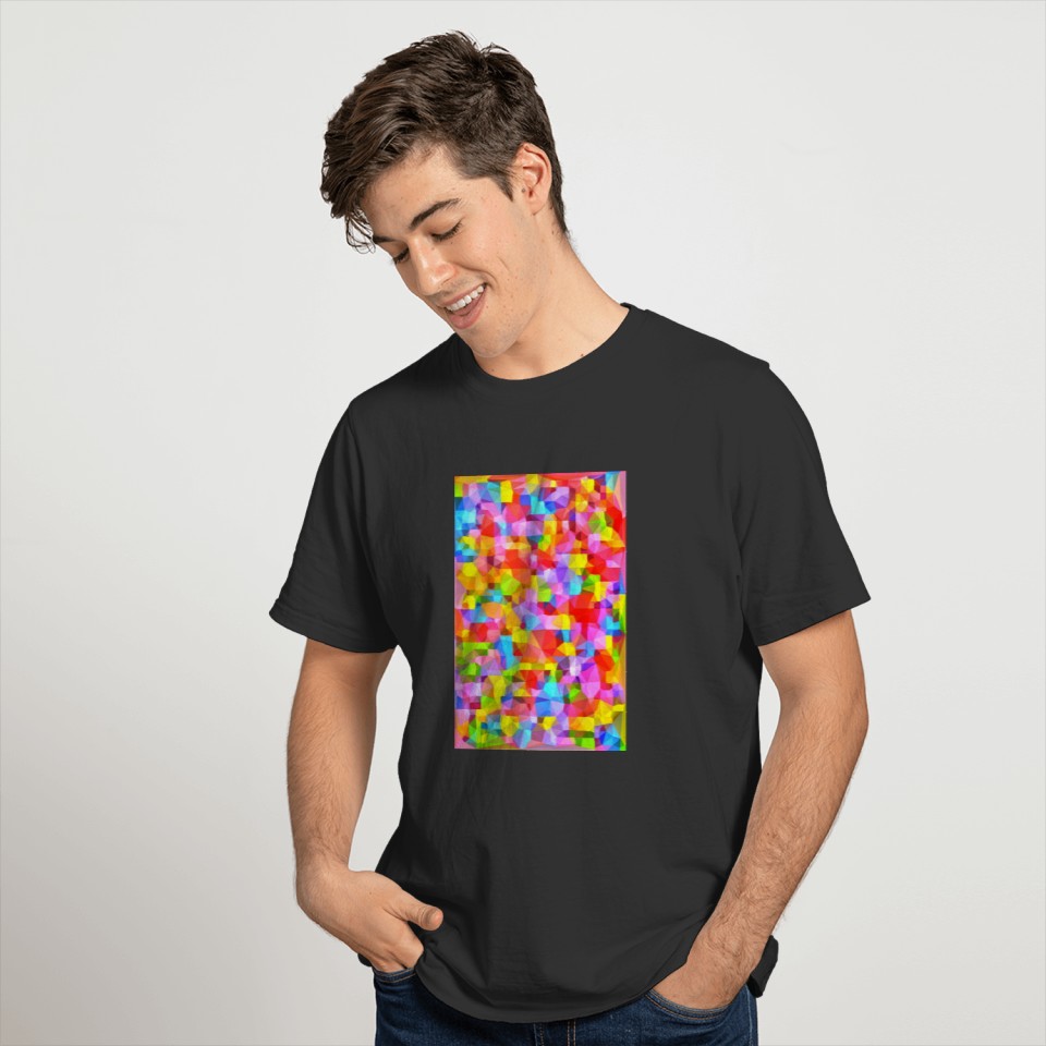 Colorful Geometric Patchwork T-shirt