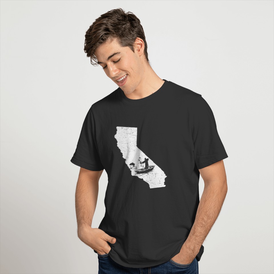 California Map T Shirt Bowfishing Shirt California T-shirt