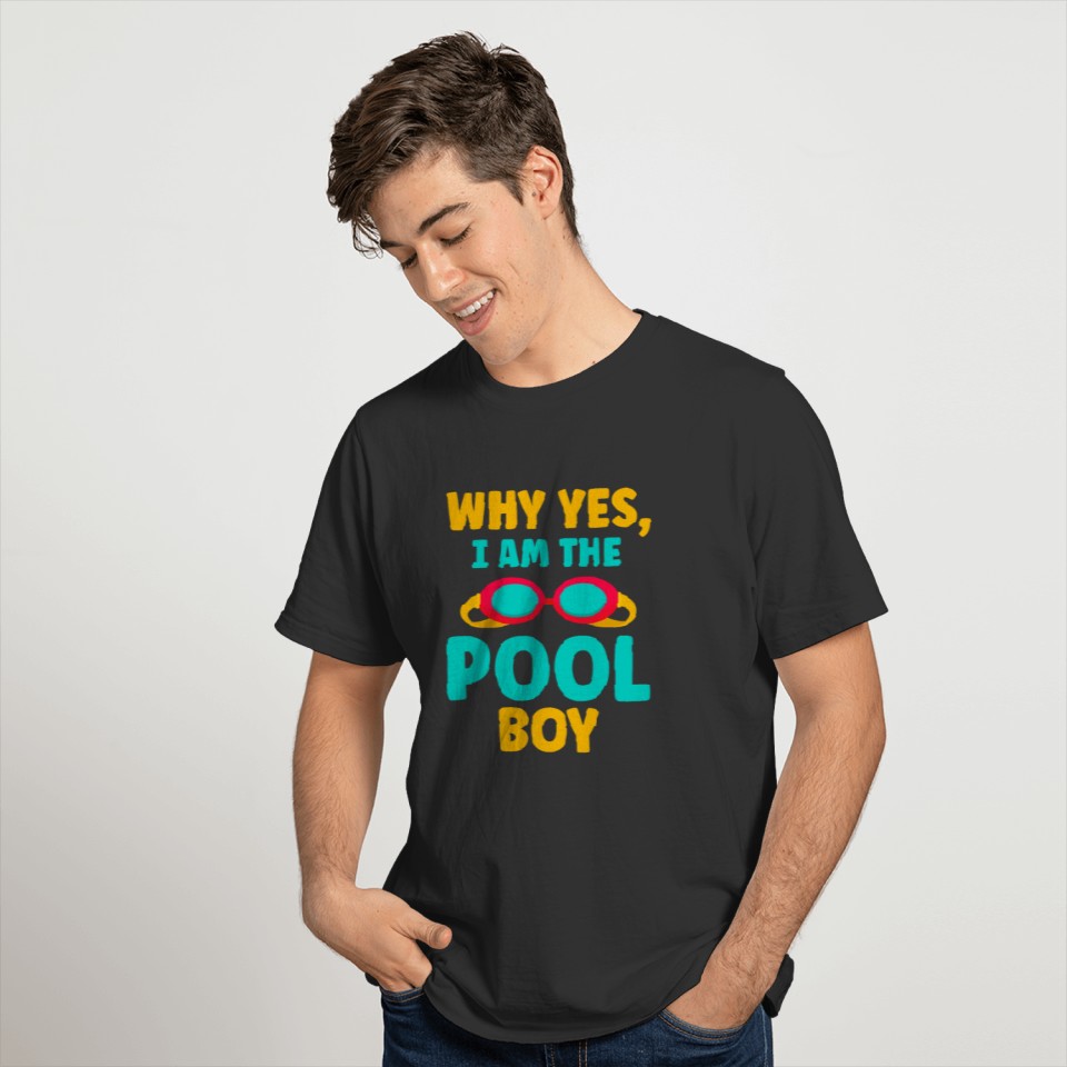 Funny Pool Boy Swimmer Fun Swimming T-shirt