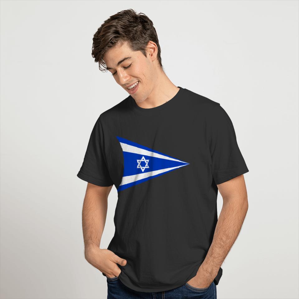 Israel flag triangular T-shirt