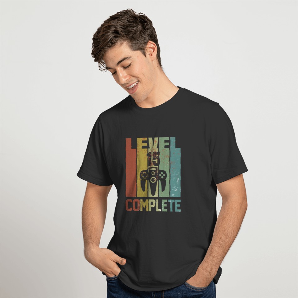 Level 15 Complete Birthday Shirt Youth Gift T-shirt