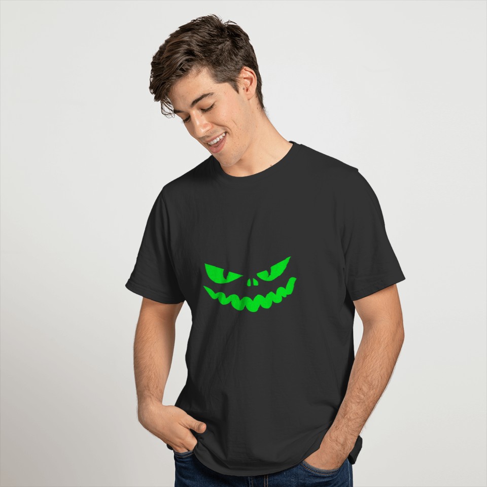 Scary Monster Face Halloween Group Costumes T-shirt