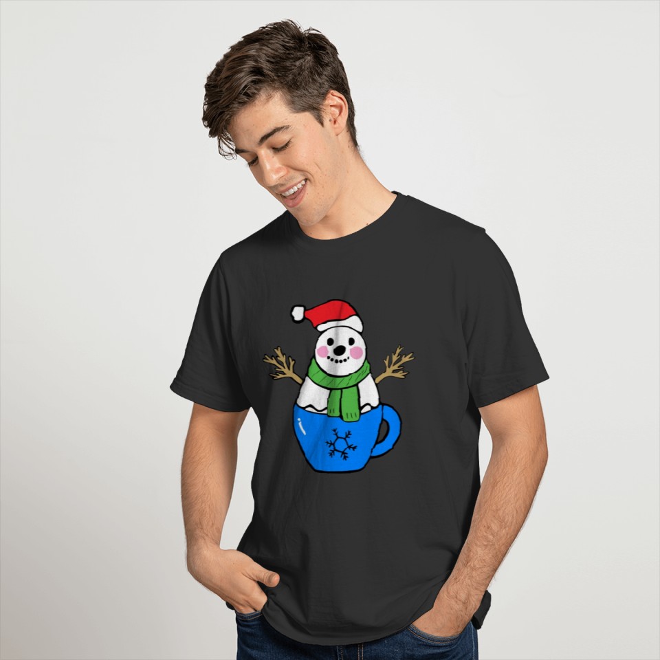Cat Christmas T ShirtCute Christmas Cartoon T Shirts