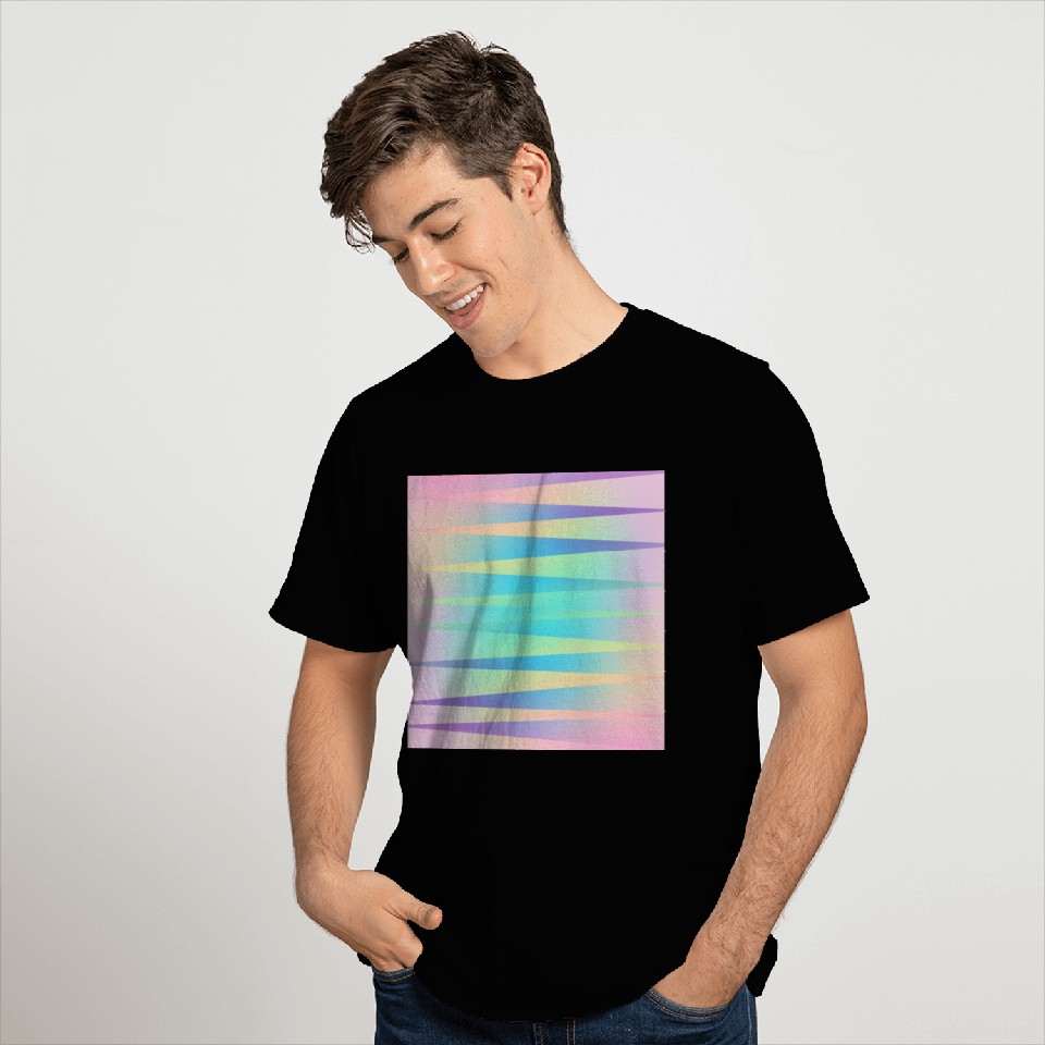 Pastel Rainbow Reciprocal Gradient T Shirts