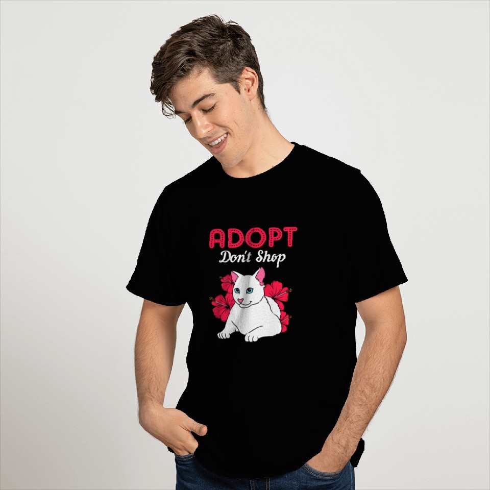 Cat Adoption Design Adopt Dont Shop T Shirts