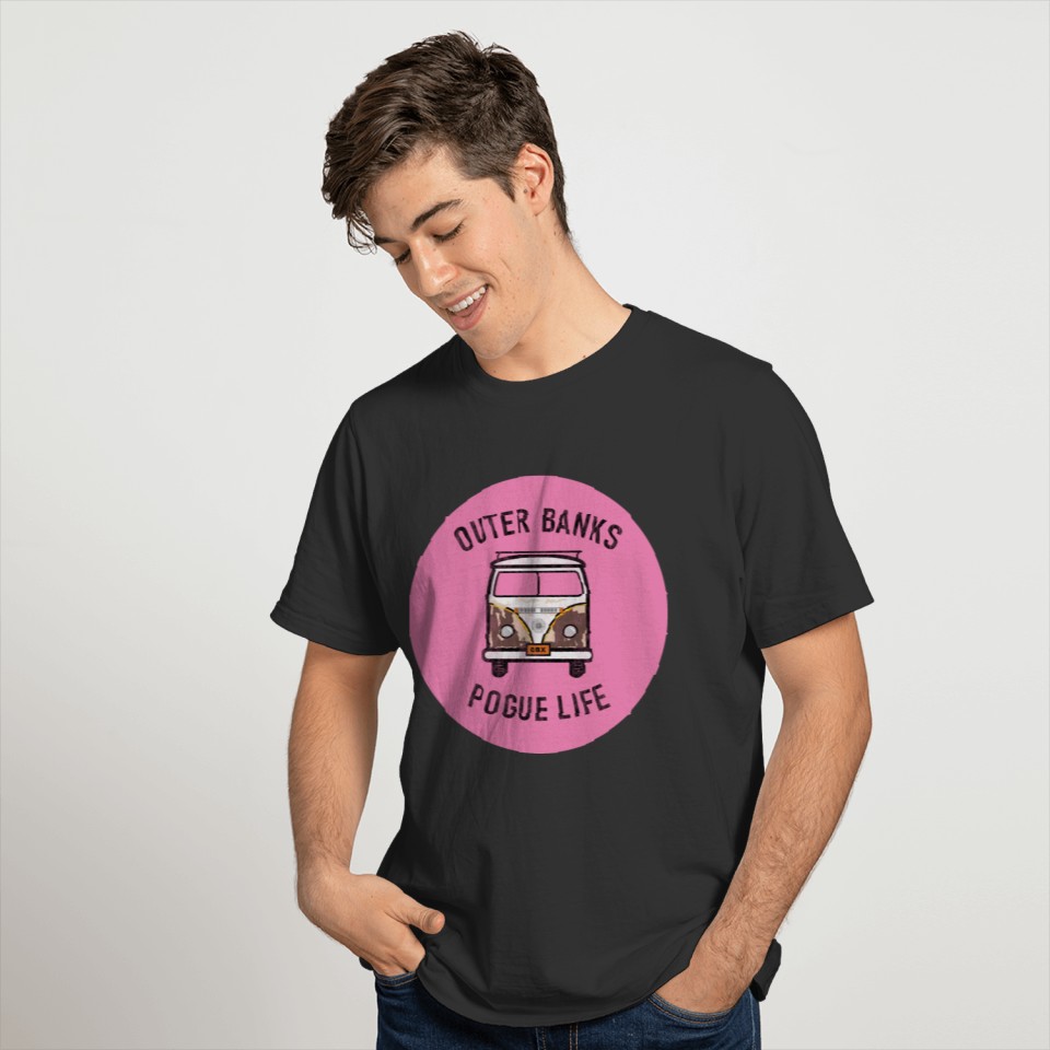 OBX Van Pogue Life OBX Vintage (Pink) T Shirts