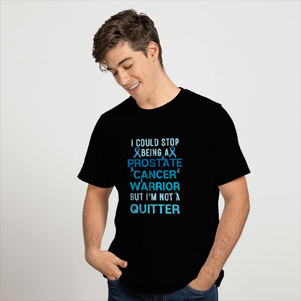 Prostate Cancer Survivor Quitter Warrior Graphic T Shirts