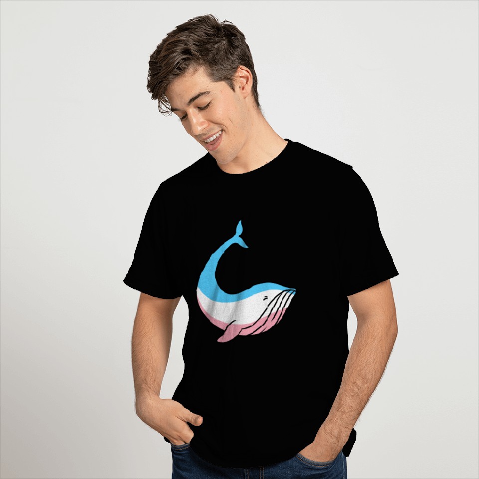 Trans Pride Whale Transgender Pride T Shirts
