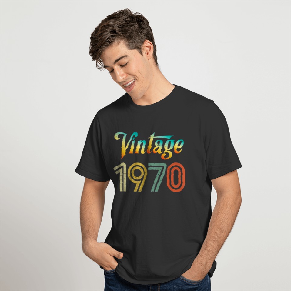 Vintage 1970 Birthday T-shirt