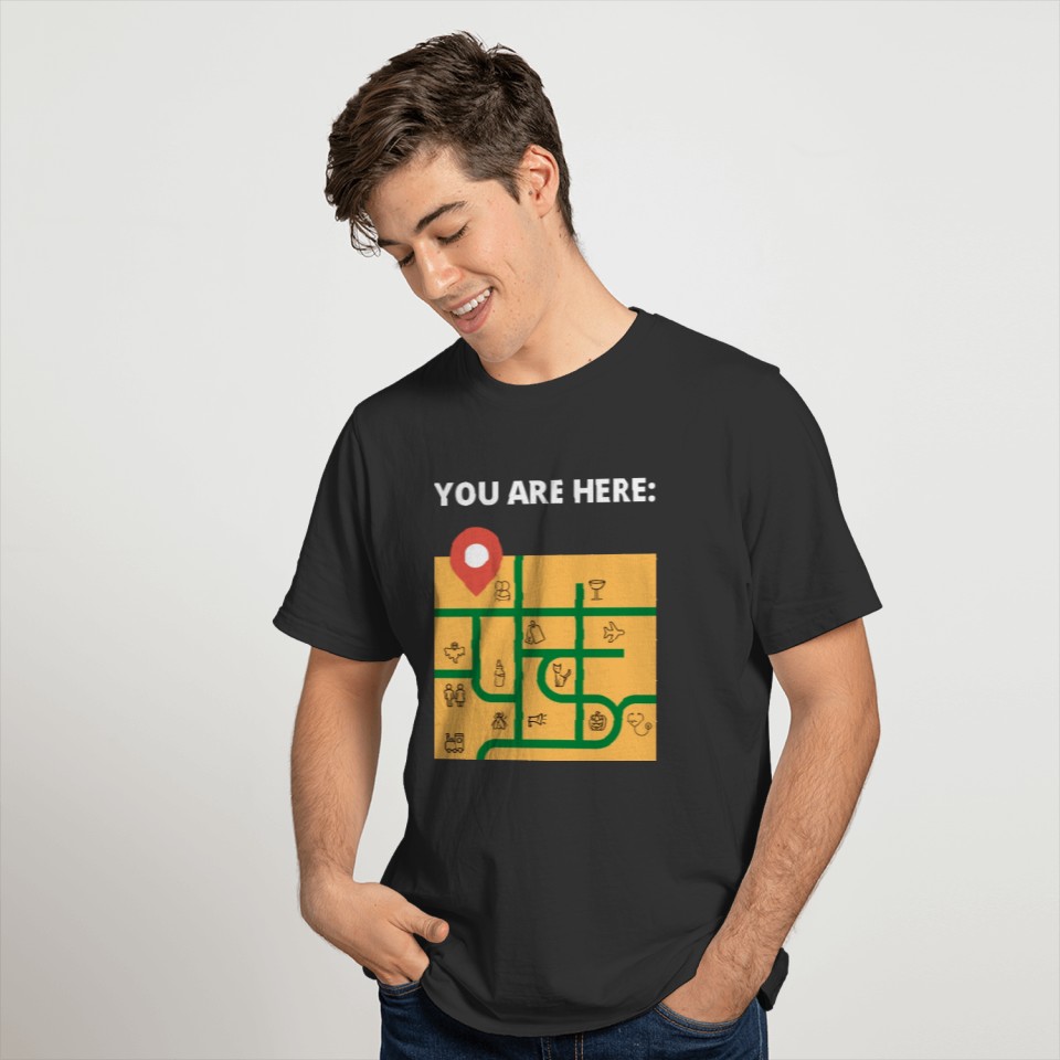 You Are Here: Let's Hug! T-shirt