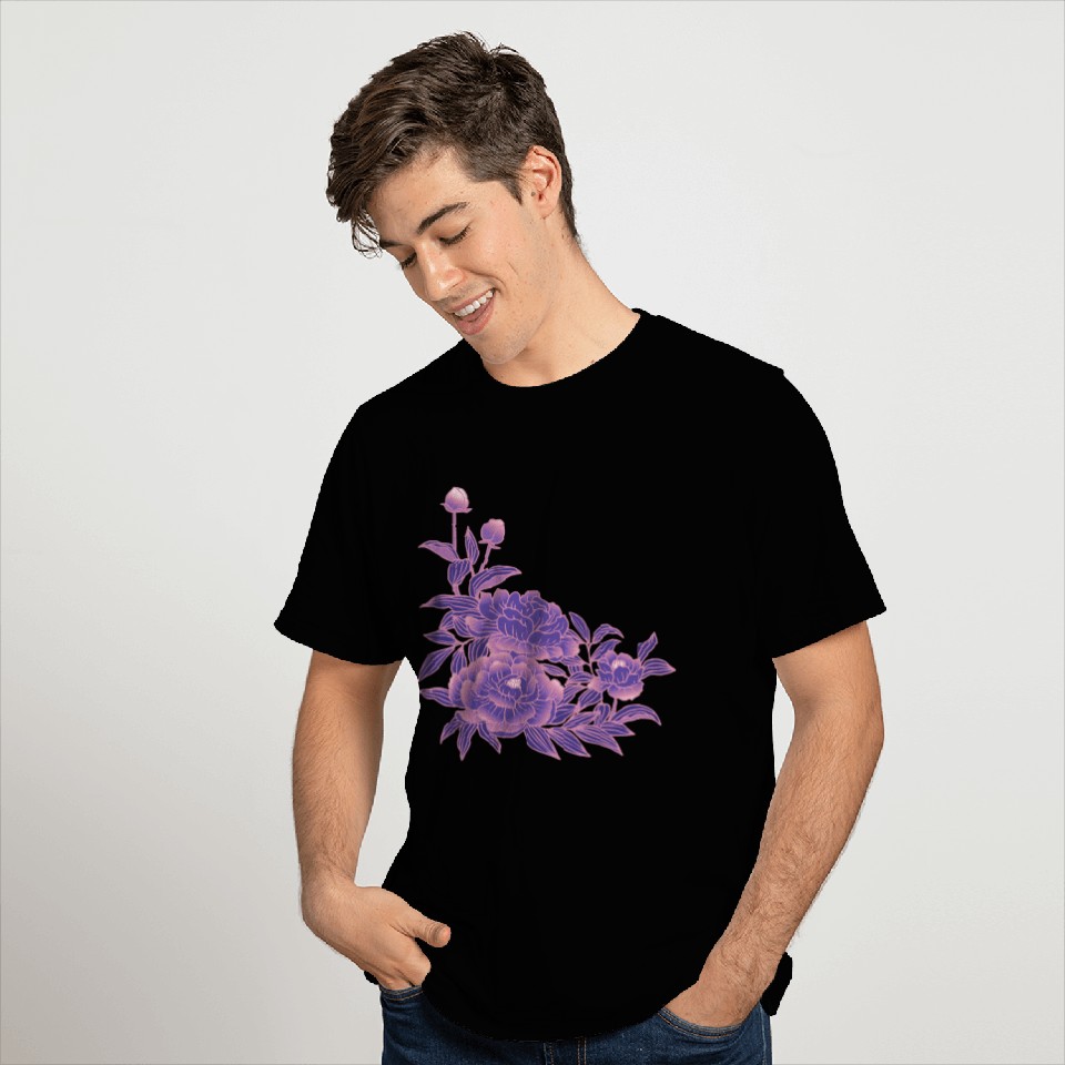 Asexual Spectrum Pride Peony Flower Arrangement T Shirts