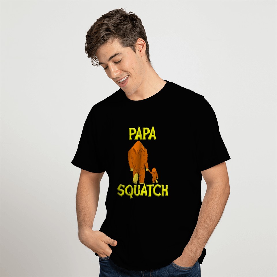Papa Squatch Bigfoot Sasquatch T Shirts