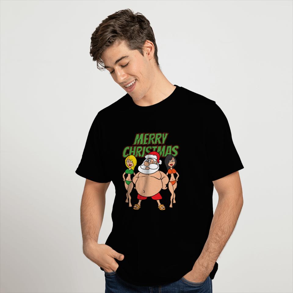 Merry Christmas Santa Claus Swimming trunks T Shirts