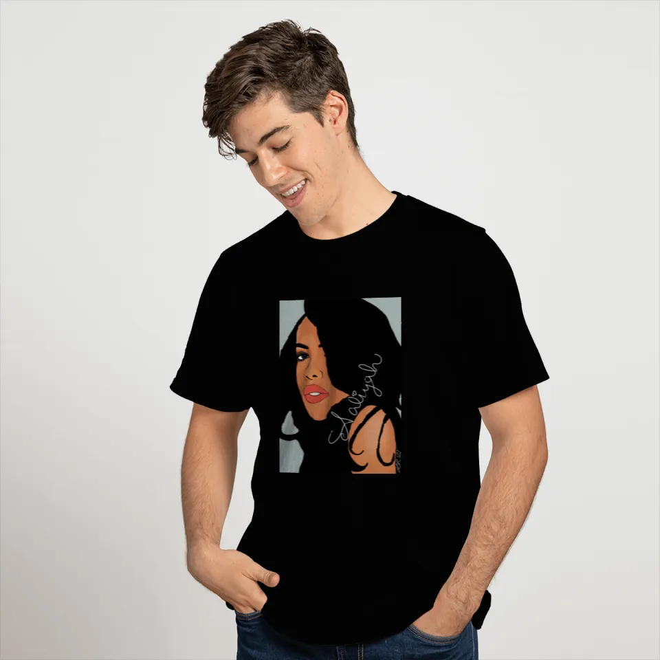 Aaliyah cartoon drawn by L Raya T Shirts