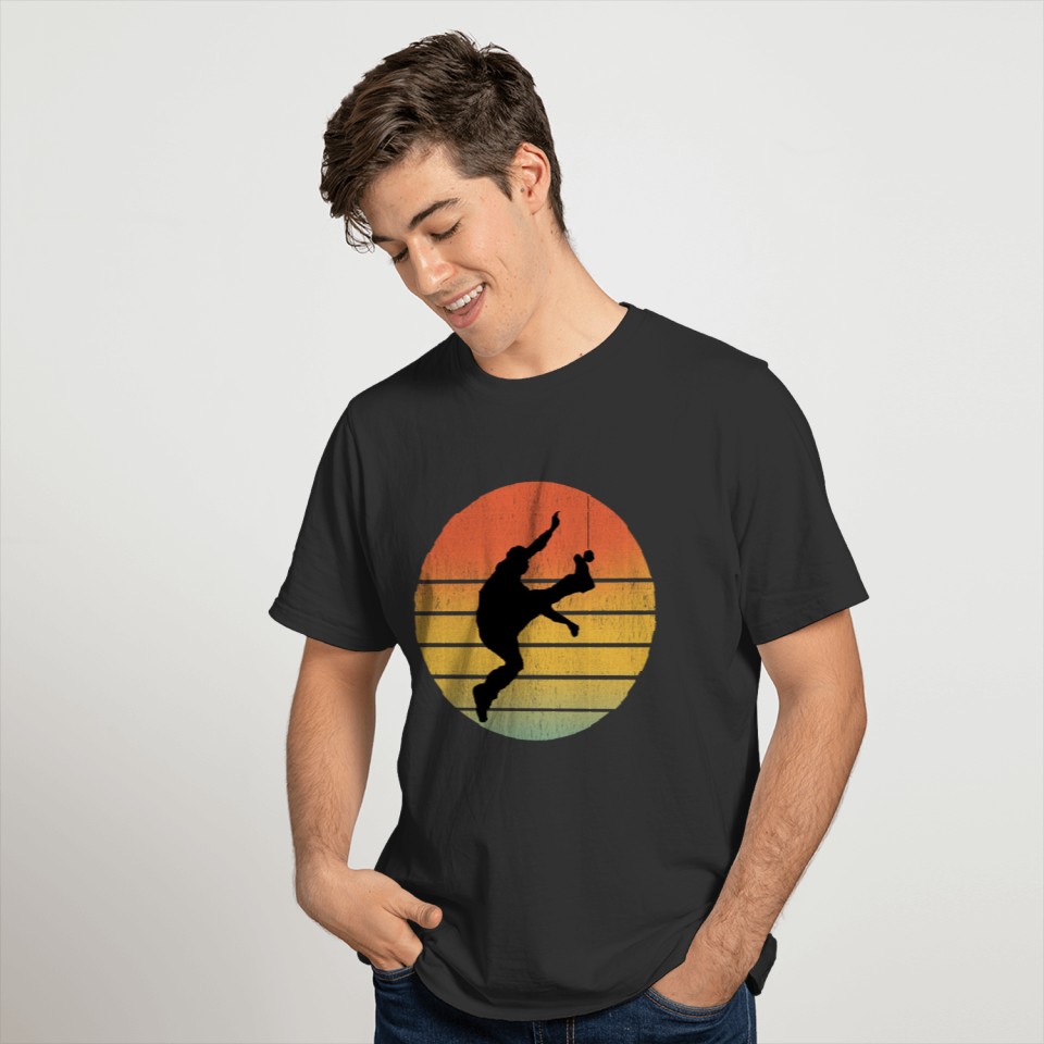 One Foot High Kick Competition Vintage Sunset T-shirt