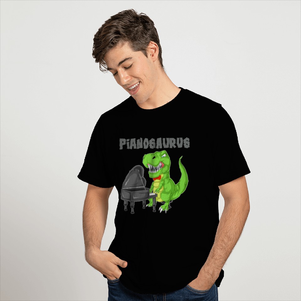 pianosaurus piano dinosaur T Shirts