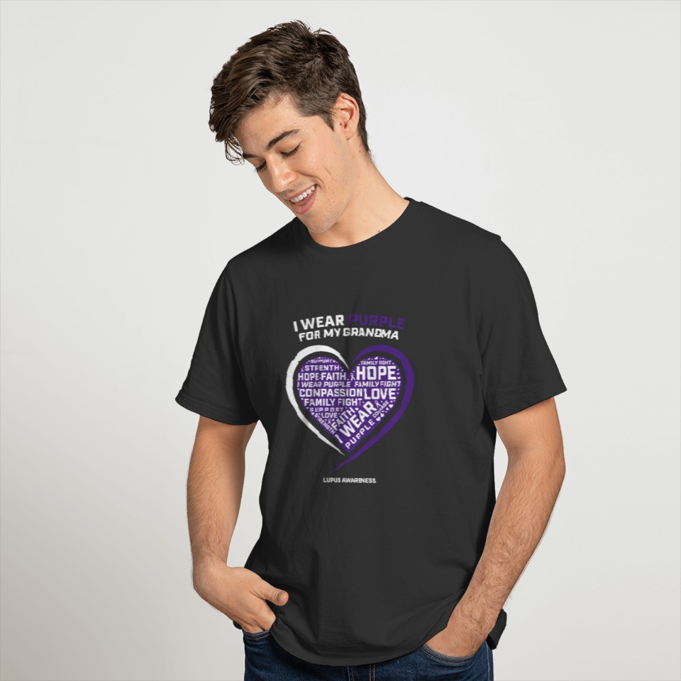 Products Men Women Kids Wear Purple Grandma Lupus T Shirts
