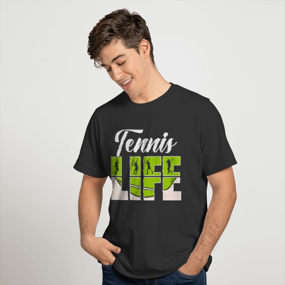 Tennis Life, funny tennis, tennis T-shirt