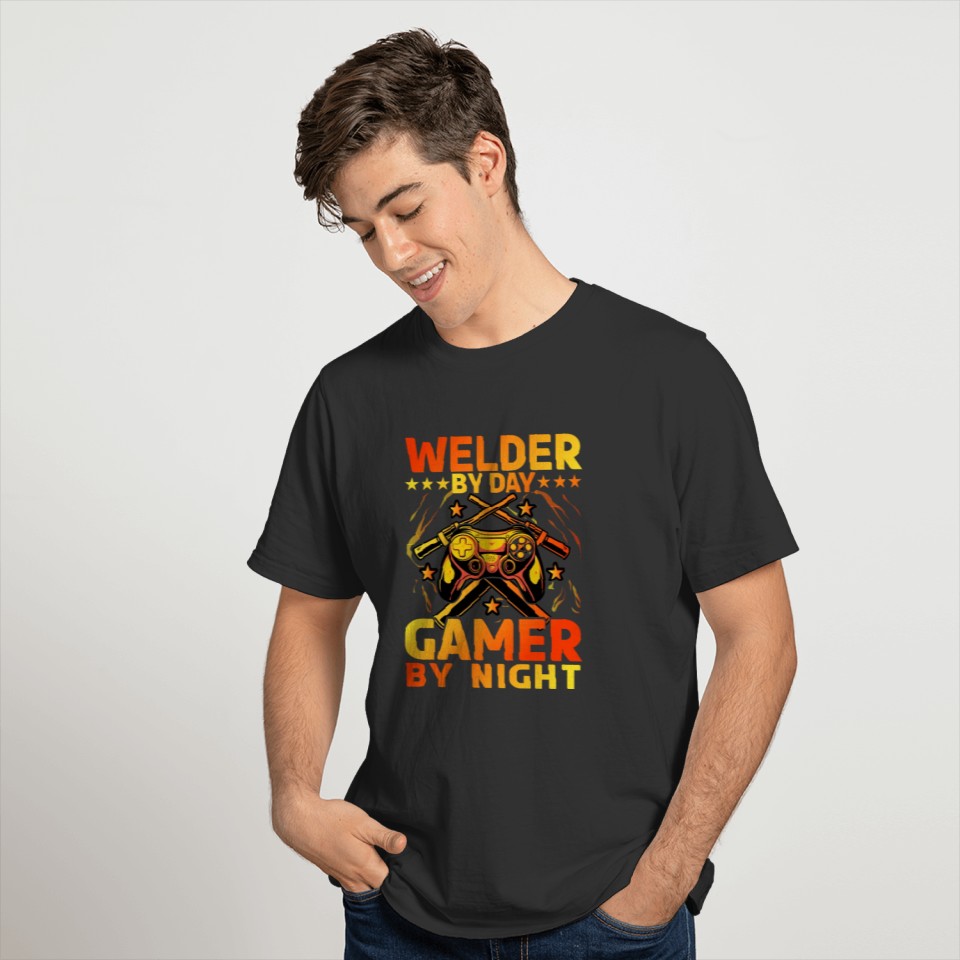 Welder by Day Gamer by Night T-shirt