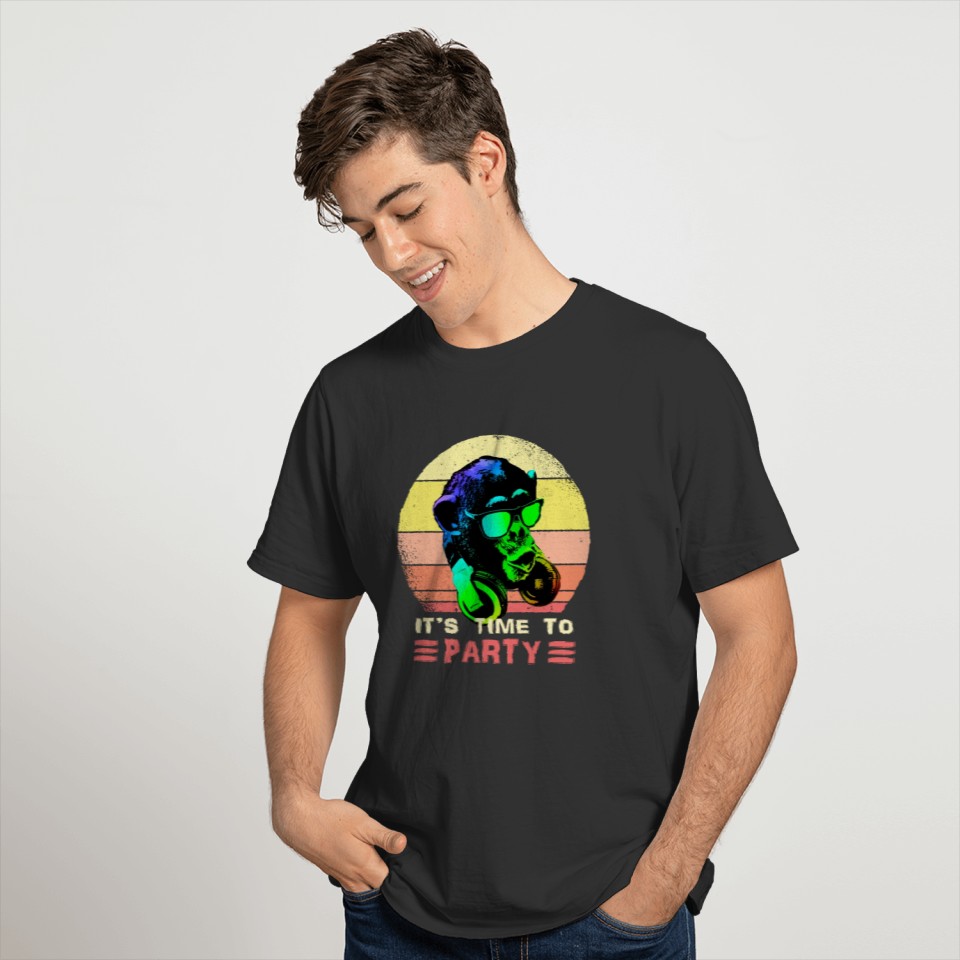 Cool Music Party Monkey T-shirt