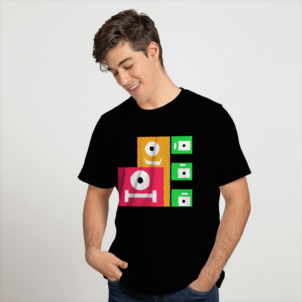 Alien Cubes - Friendly design T Shirts