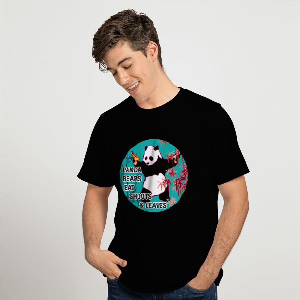 Cute Panda Decal Bamboo Funny Quote Bear Saying T Shirts