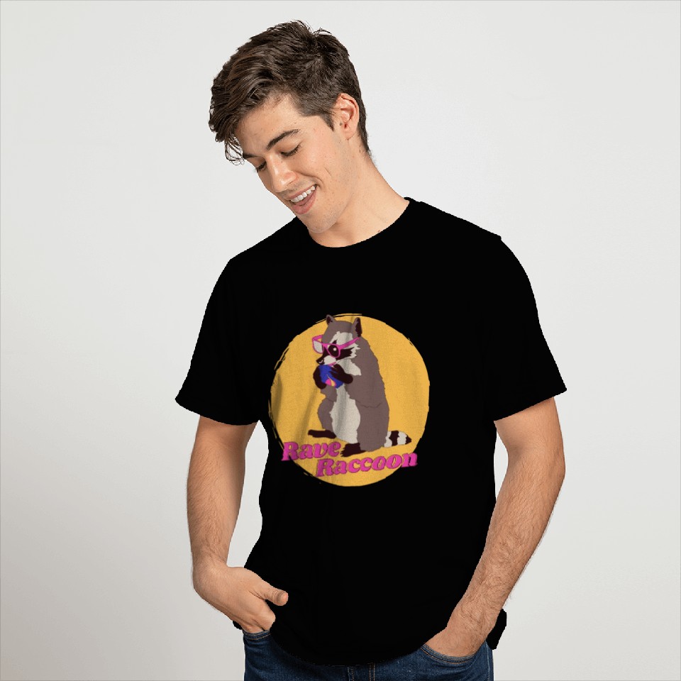 Raving Raccoon - Party Animal T Shirts